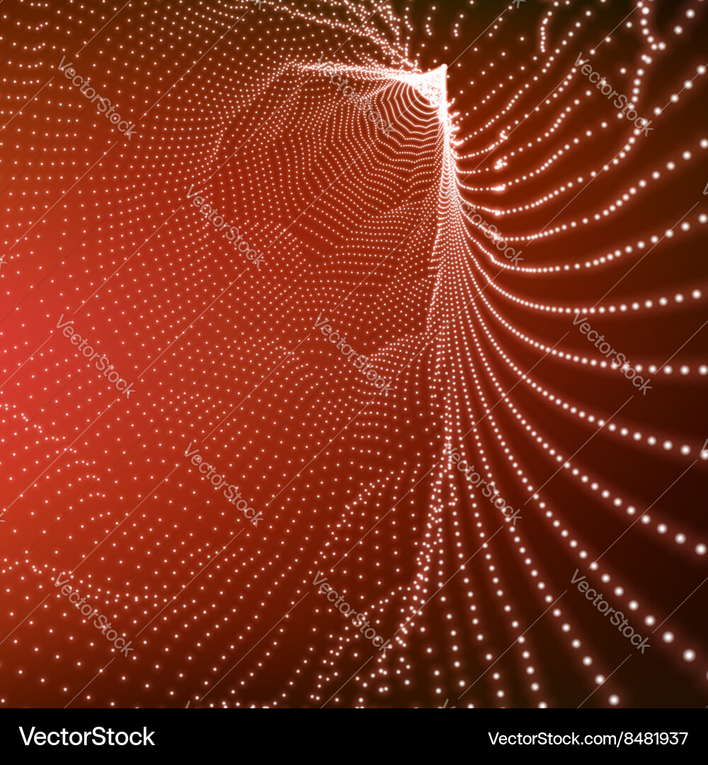 Particle Network Technology Background vector image