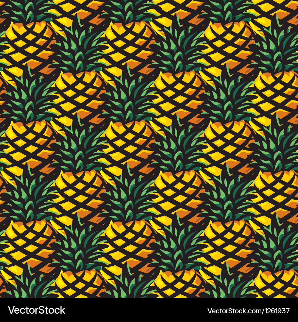 Pineapple Pattern Background vector image