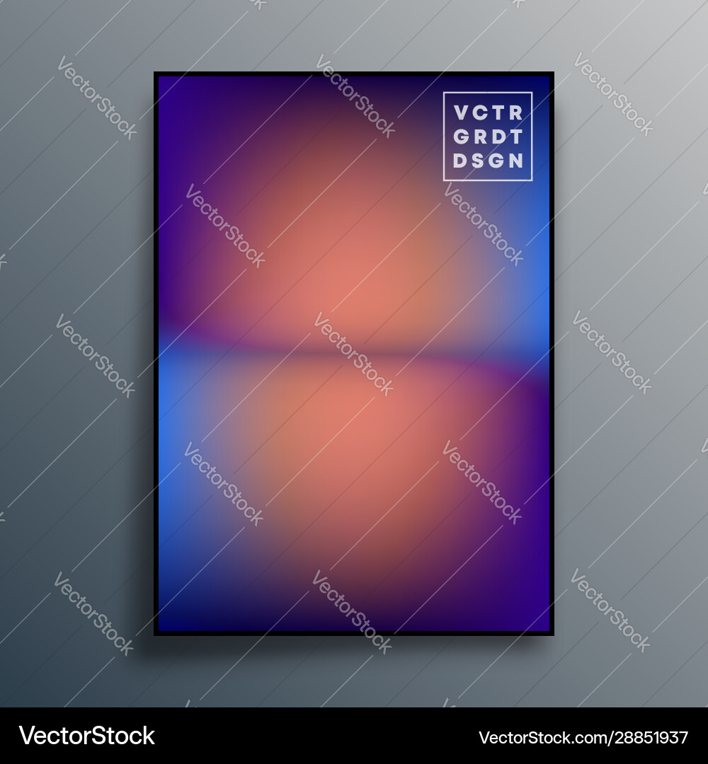 Poster with colorful gradient texture design Poster with colorful gradient texture design vector image