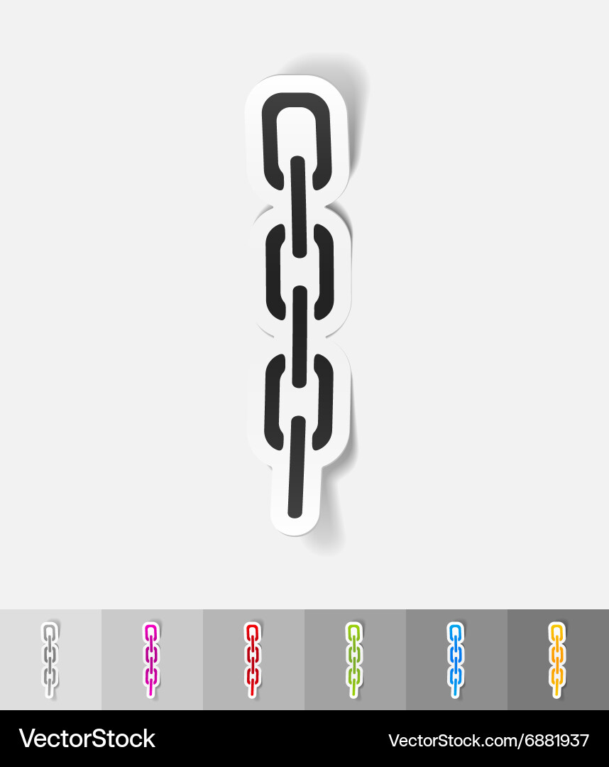 Realistic design element chainlet Vector Image