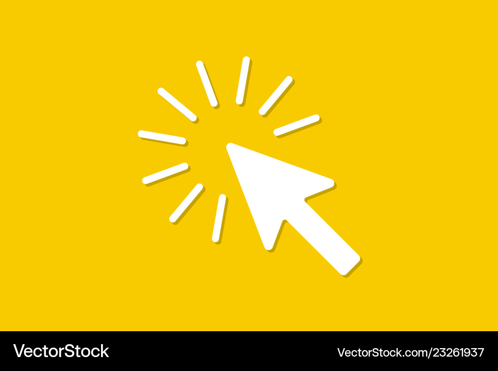 Sign of the cursor a computer mouse vector image