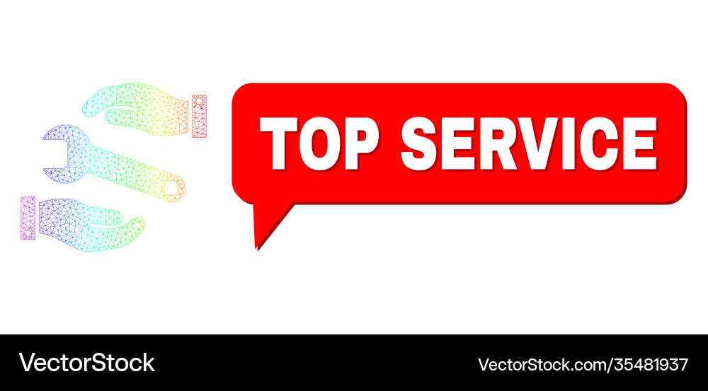 Spectrum network gradient service icon and top Spectrum network gradient service icon and top vector image