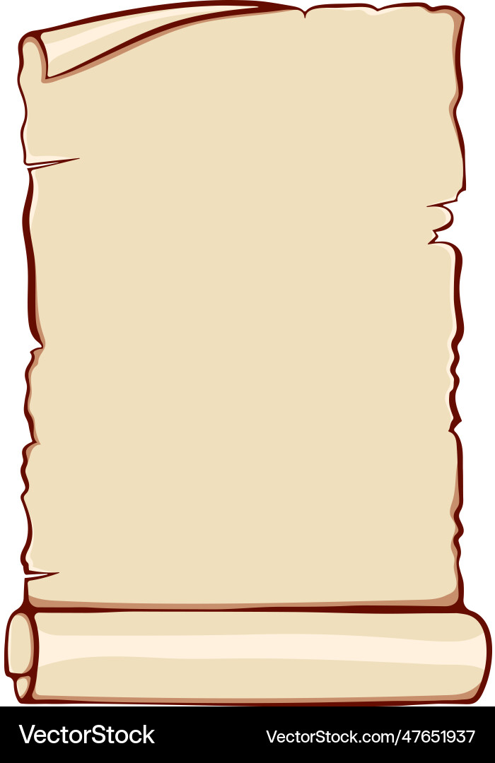 Vertical scroll paper color Vector Image