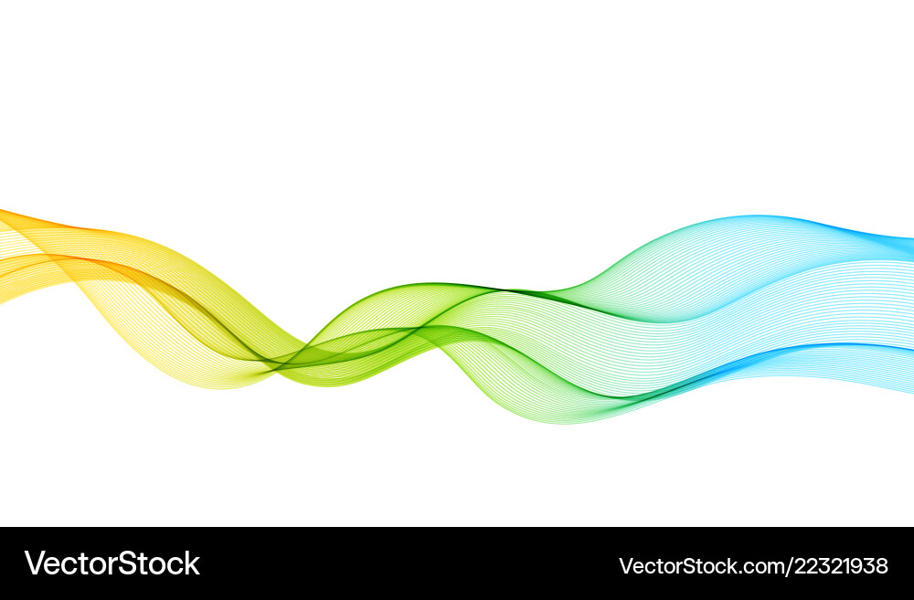 Abstract Color Wave Background vector image