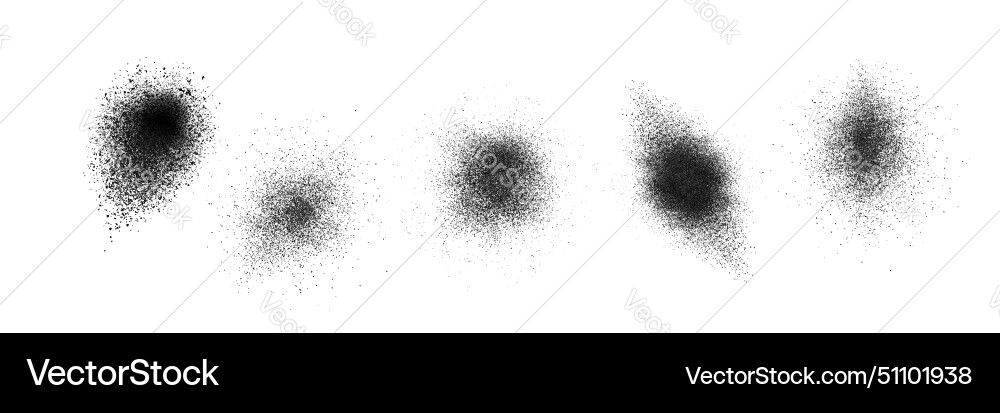 Grain noise gradient with dot spray effect Grain noise gradient with dot spray effect vector image