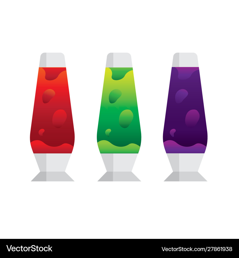 Retro Lava Lamp Icon Vektorbild