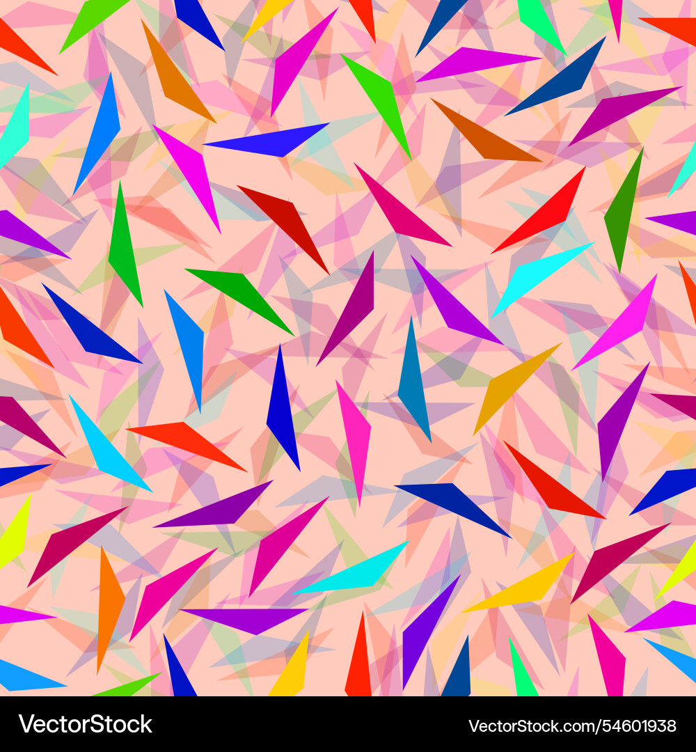 Seamless pattern background of triangles modern vector image