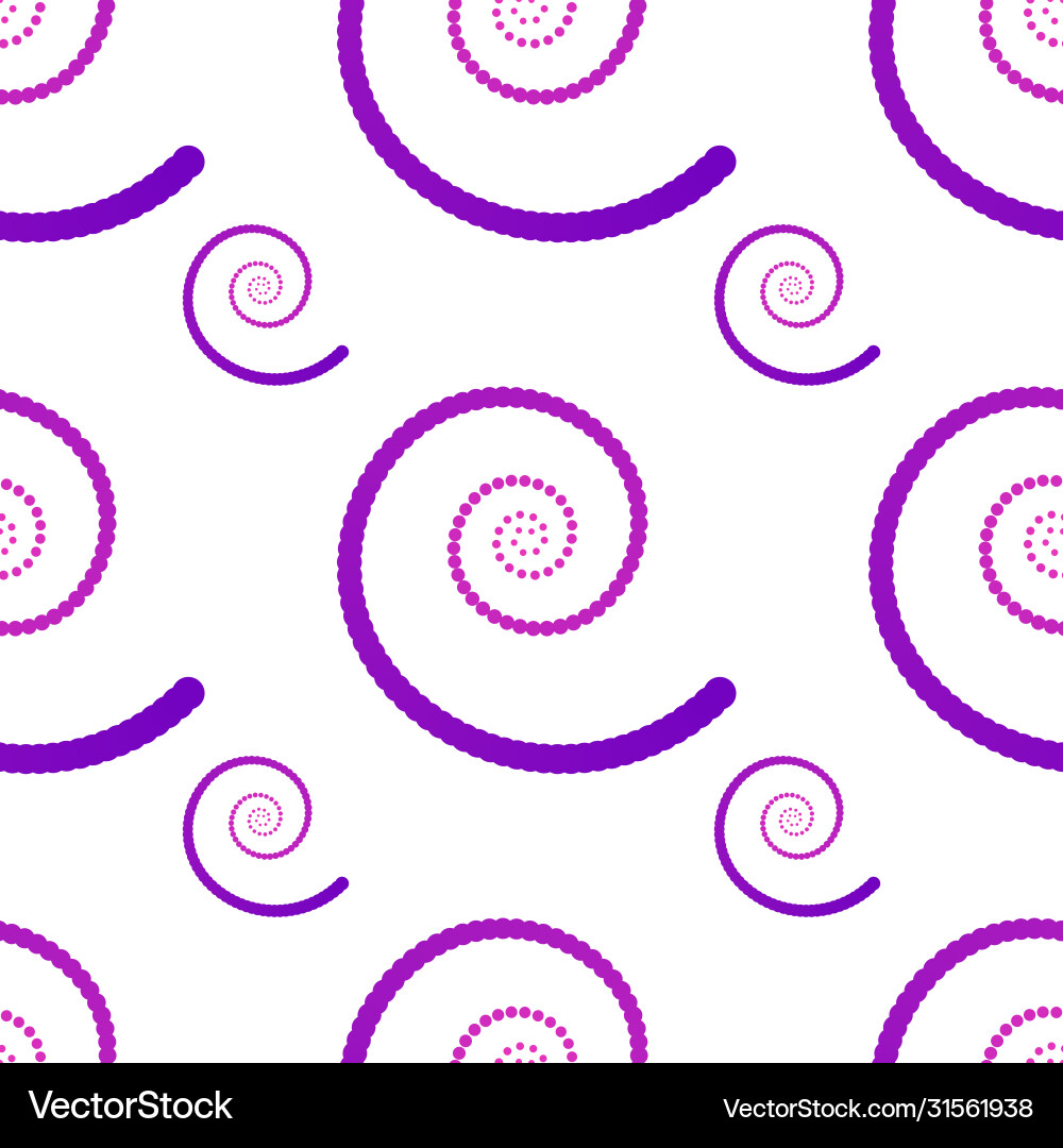 Seamless pattern with spirals gradient vector image