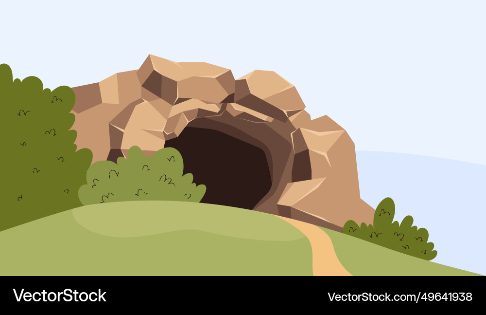 Steinzeit Höhle Zeichnung Steinzeit Höhle Zeichnung vektorbild