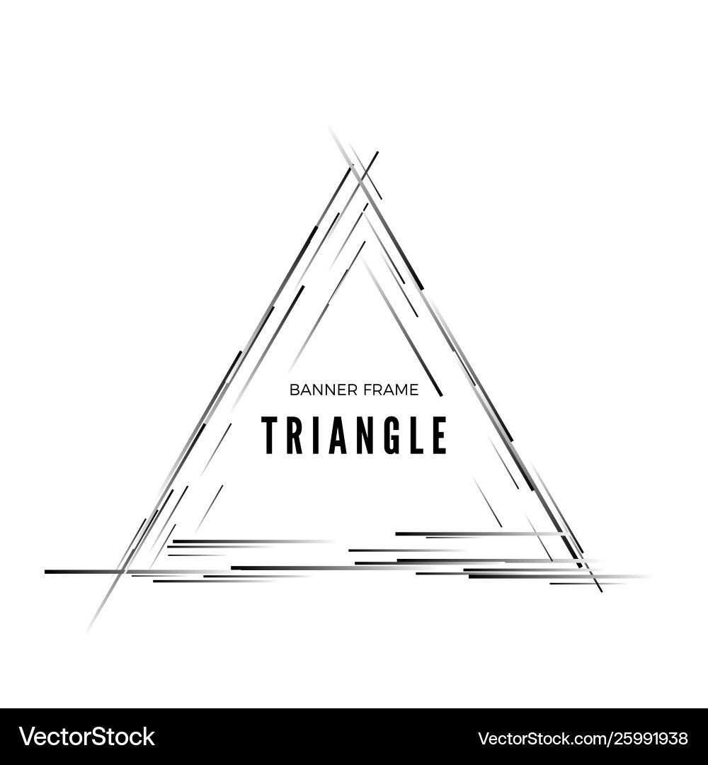Triangular abstract modern banner geometric shape Triangular abstract modern banner geometric shape vector image