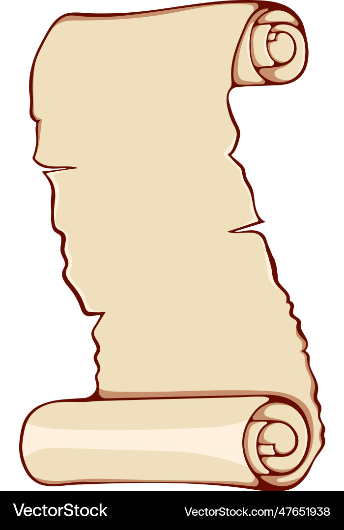 Vertical scroll paper color Vector Image