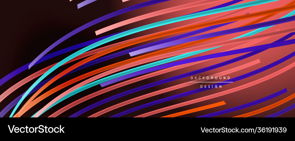 Abstract colorful lines background Vector Image