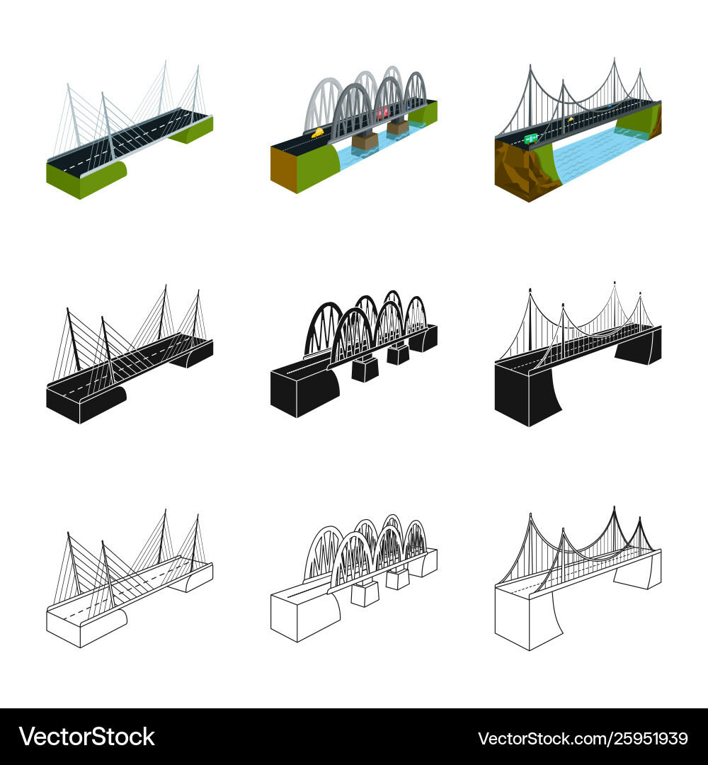 Design connection and sign set vector image