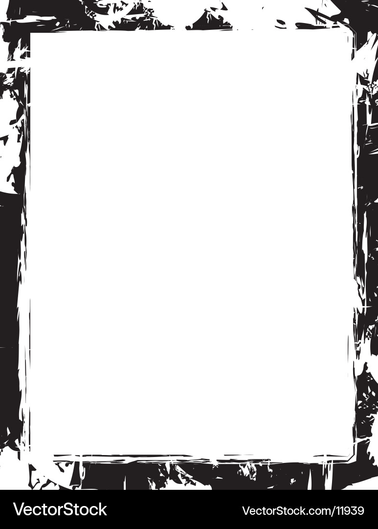 Distressed Grunge Border Frame Vector Image