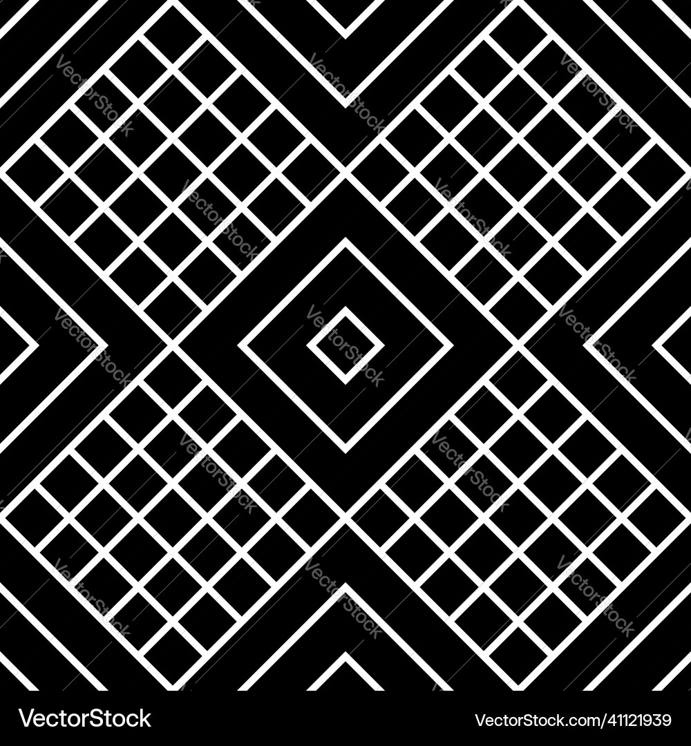 Geometric Checked Pattern Vector Image
