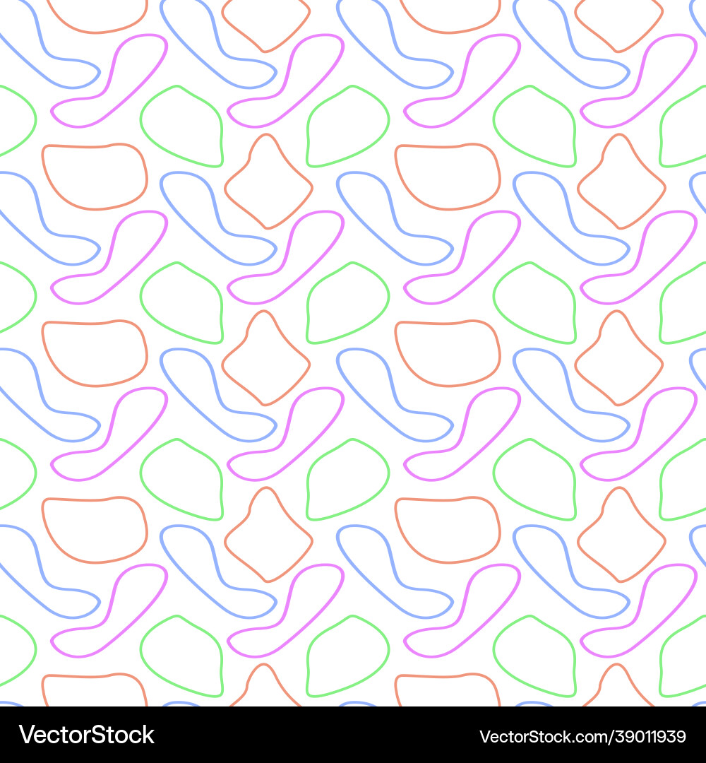 Geometric seamless pattern abstract shapes Vector Image