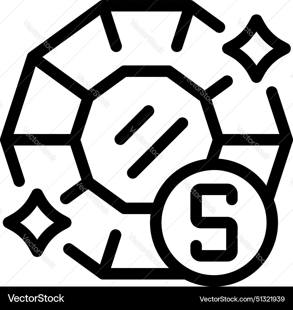 Graphic icon of a superhero emblem with letter s Vector Image