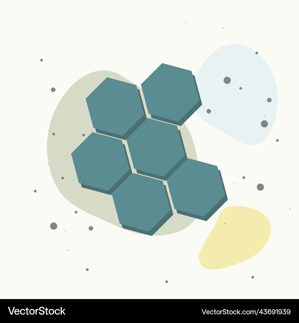 Image of honeycomb on multicolored background Image of honeycomb on multicolored background vector image
