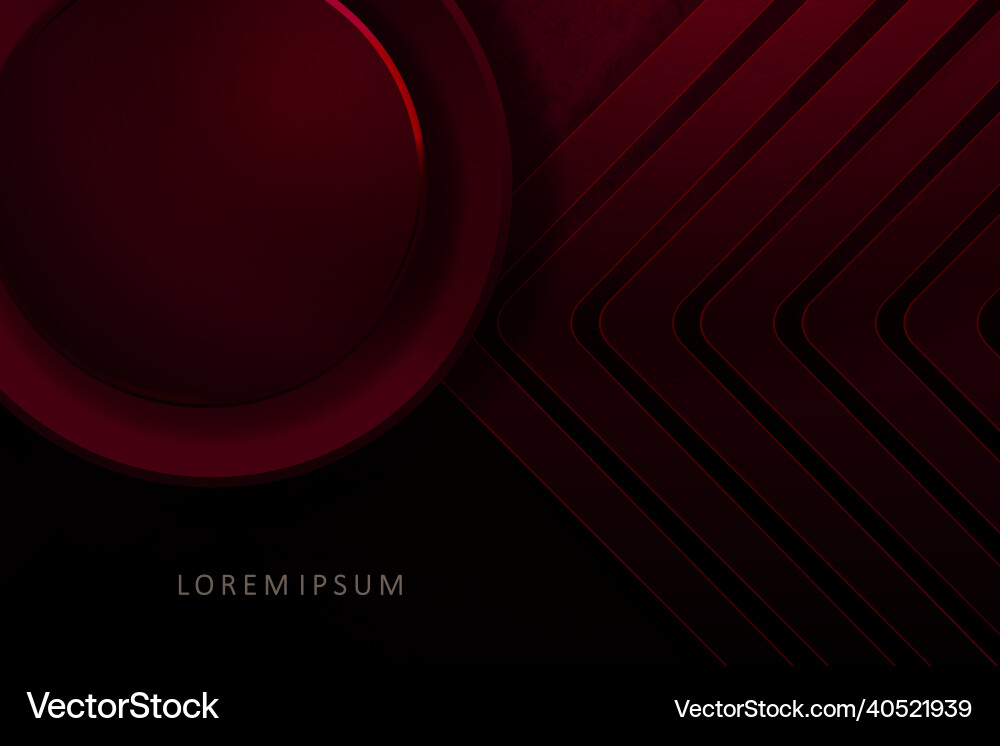 Red dark texture background round frame Red dark texture background round frame vector image