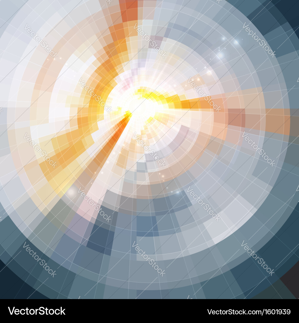 Shining Circles & Lines Abstract Background vector image