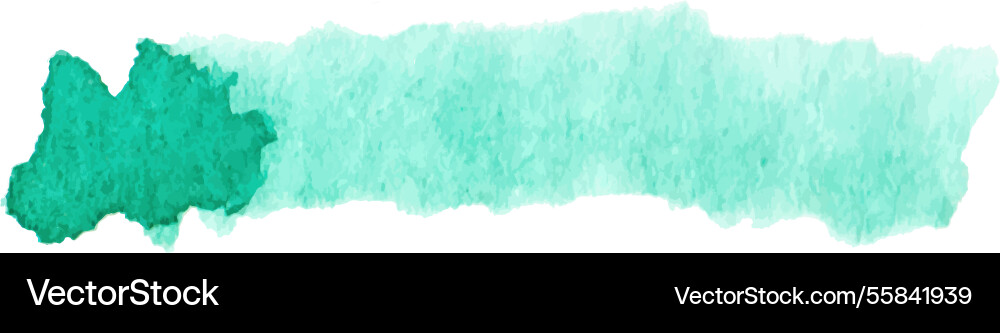 Watercolor painted brush stroke hand drawn design Vector Image