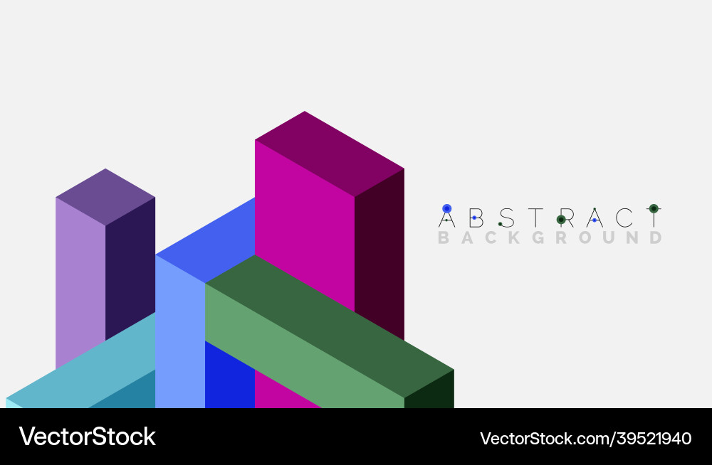 Abstract background 3d cubes cubic elements Abstract background 3d cubes cubic elements vector image