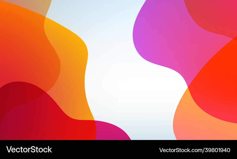 Abstract Colorful Blob Background Vector Image