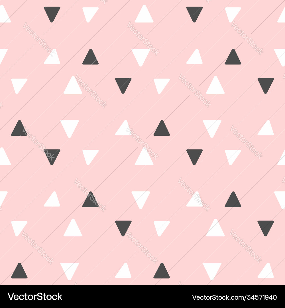 Cute seamless pattern with repeating triangles Cute seamless pattern with repeating triangles vector image