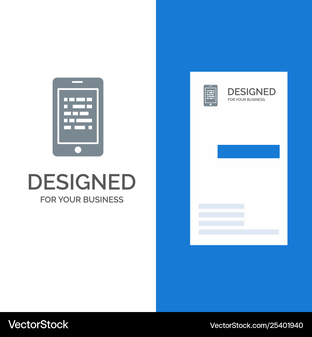 Mobile read data secure e learning grey logo Mobile read data secure e learning grey logo vector image