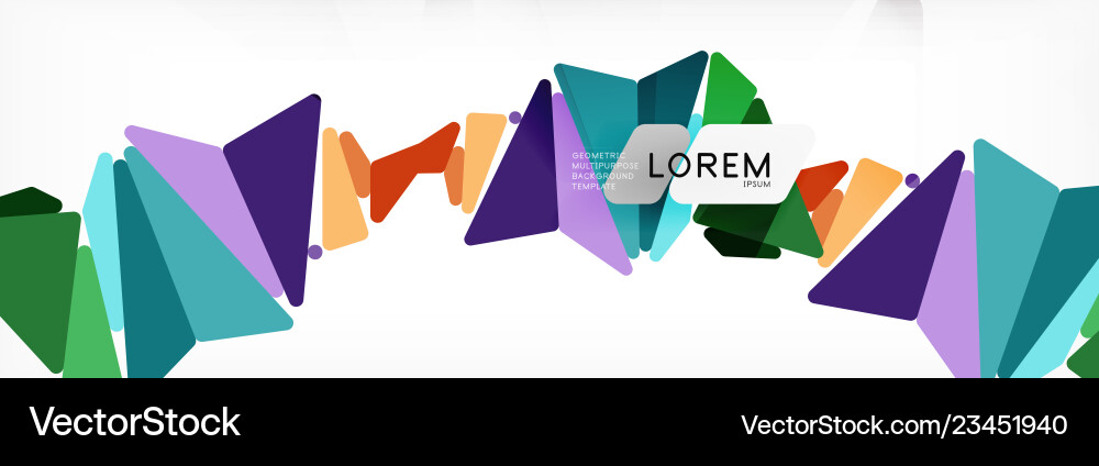 Mosaic triangular low poly style abstract Mosaic triangular low poly style abstract vector image