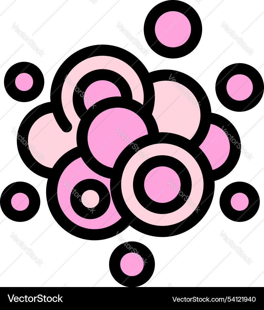 Pink bubbles floating creating abstract Pink bubbles floating creating abstract vector image