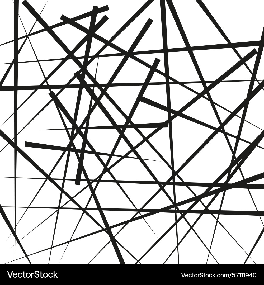 Random line structure abstract web shape chaotic Random line structure abstract web shape chaotic vector image