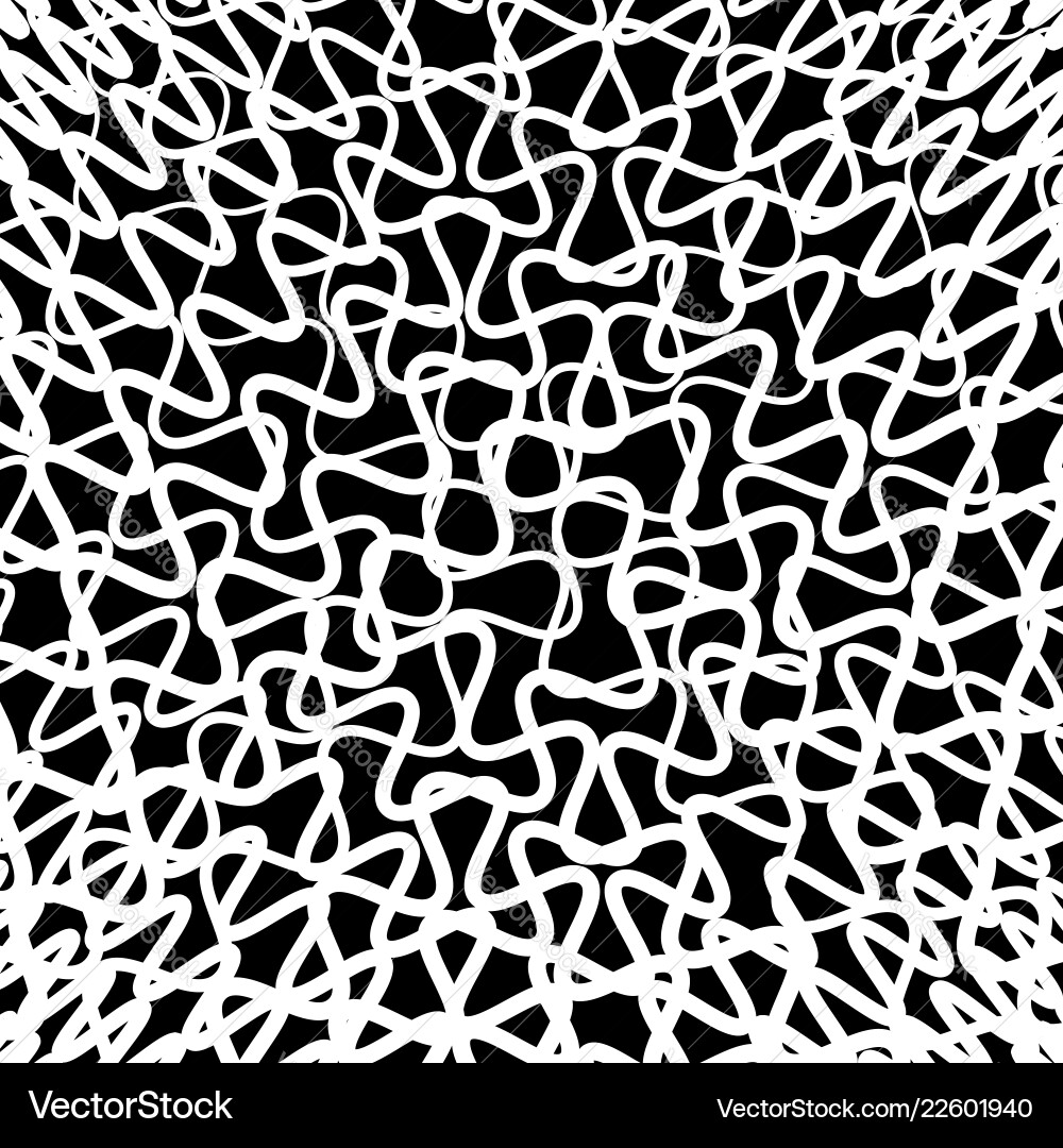Random squiggly wiggly lines intersecting Random squiggly wiggly lines intersecting vector image