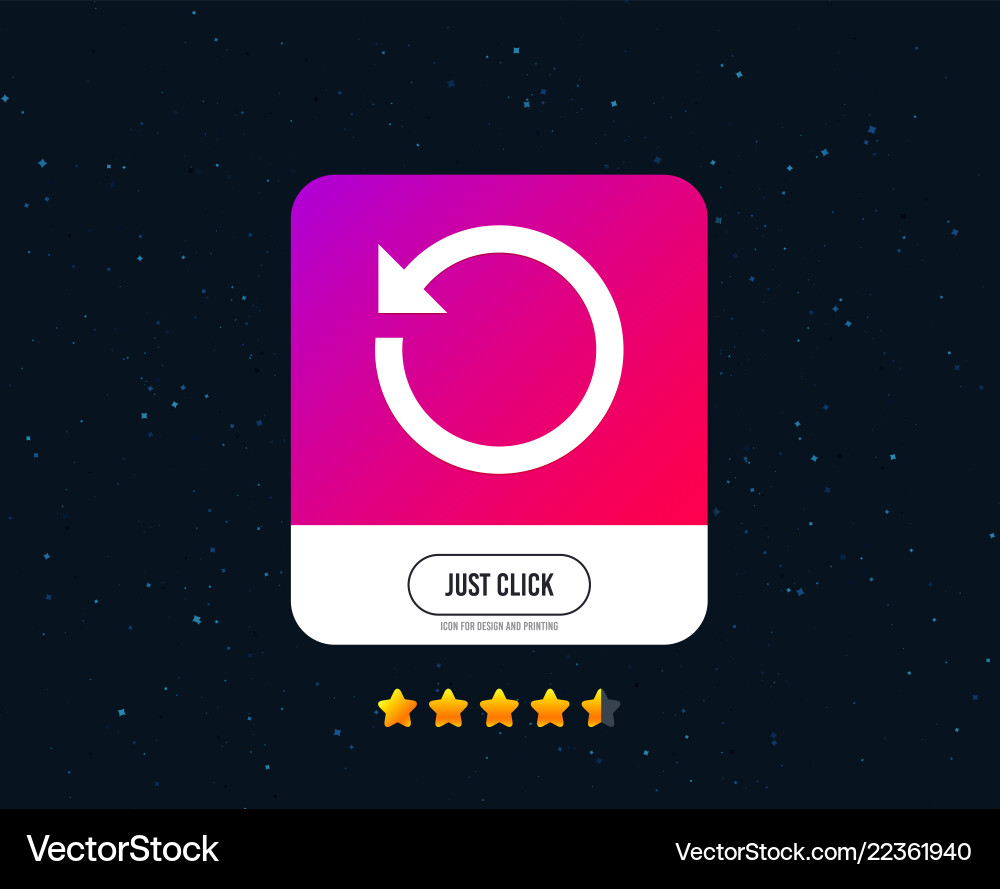 Repeat icon refresh symbol loop sign vector image