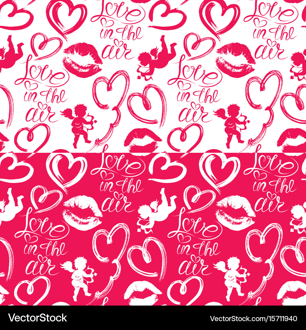 Seamless pattern with brush strokes and scribbles Seamless pattern with brush strokes and scribbles vector image