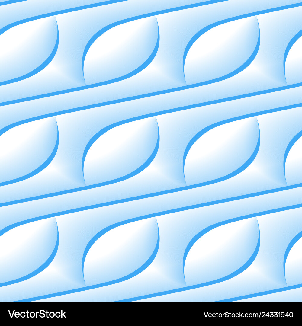 Seamless wavy pattern with glow effect abstract vector image