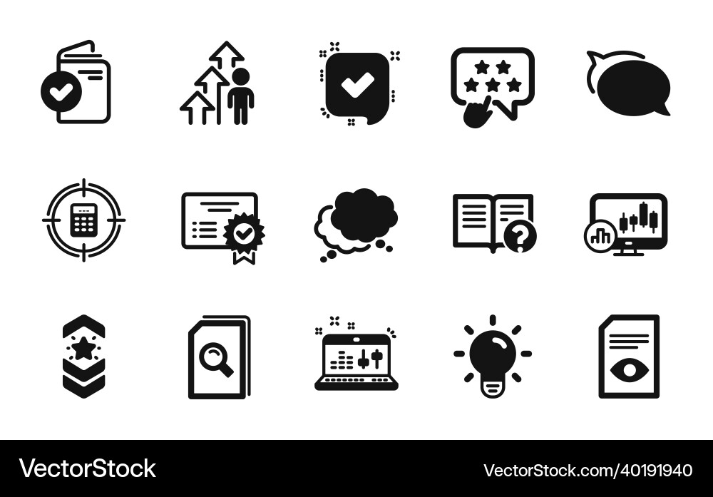 Set of view document search files Set of view document search files vector image