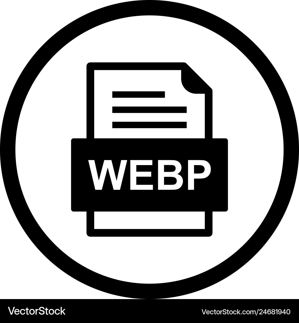 Webp file document icon vector image