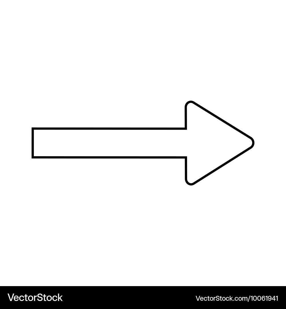 Стрелка на а4 распечатать Arrow white sign 1008 Royalty Free Vector Image