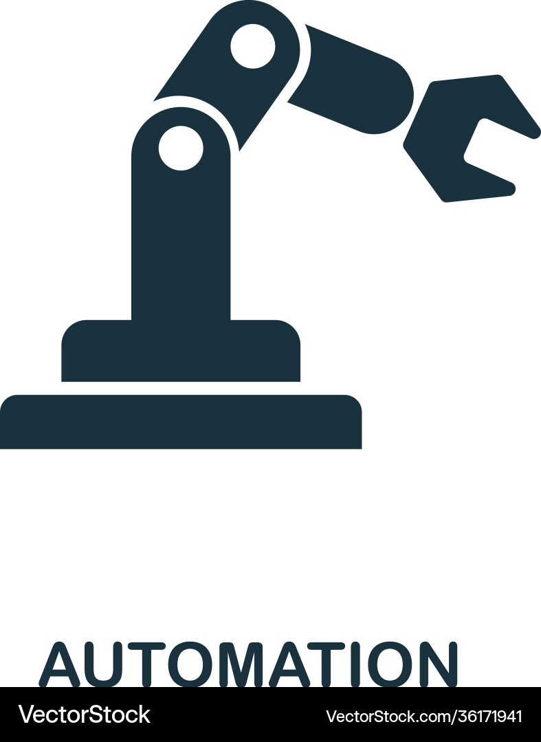 Automation icon monochrome style design from Automation icon monochrome style design from vector image