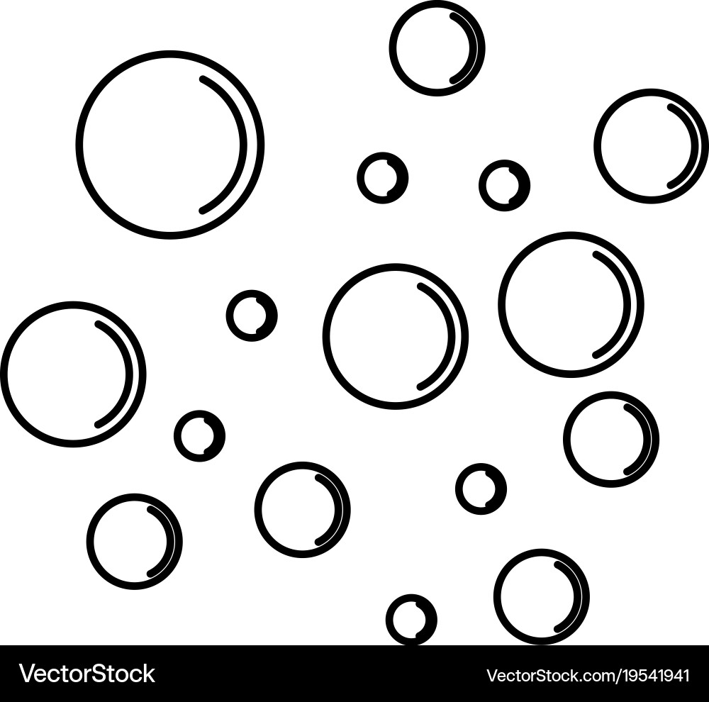 Bubbles icon for web and mobile flat style Vector Image