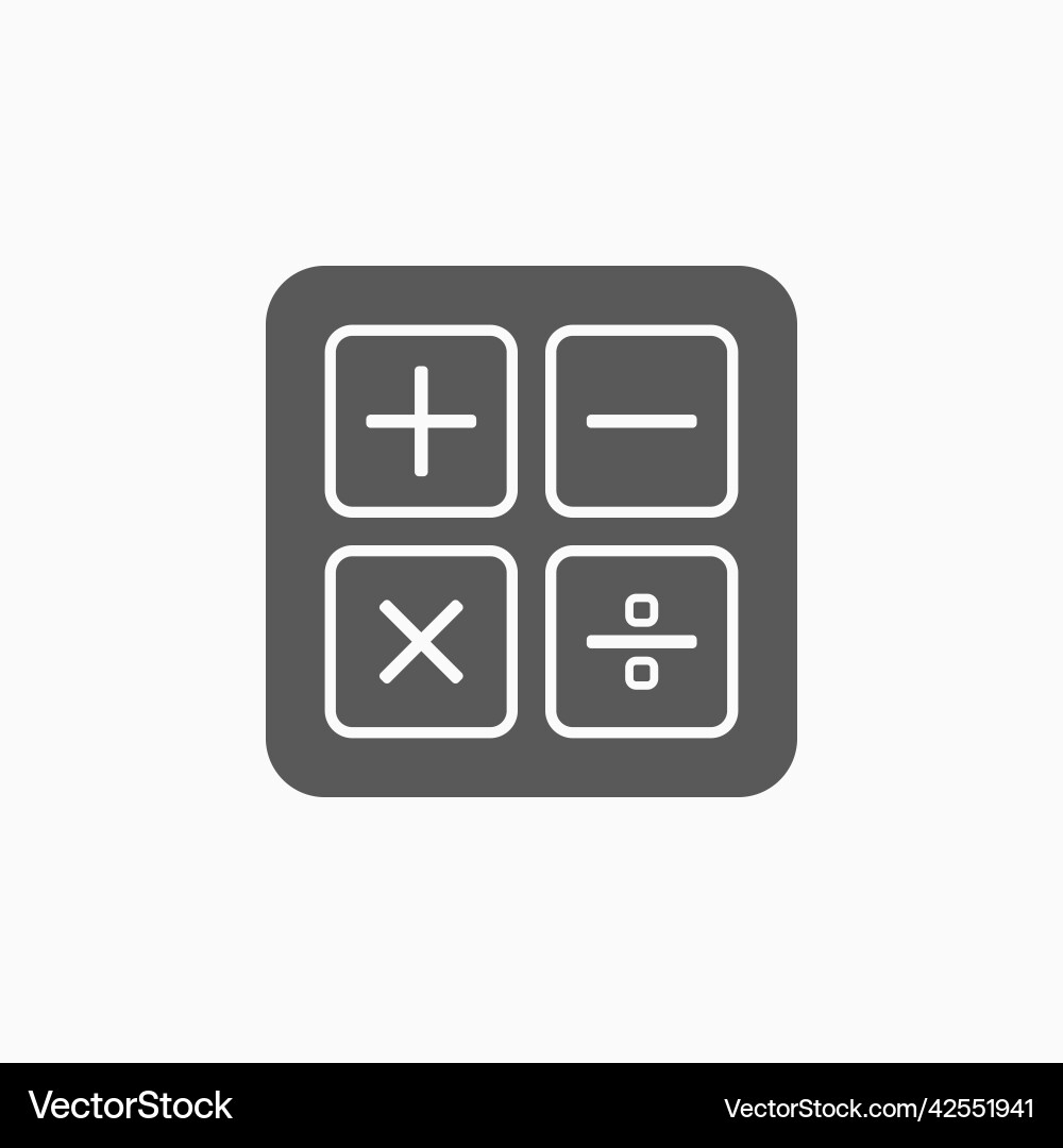 Calculation calculator icon Calculation calculator icon vector image