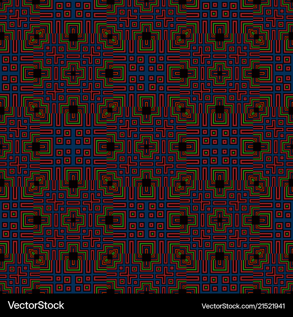 Computer age circuit board like seamless pattern vector image