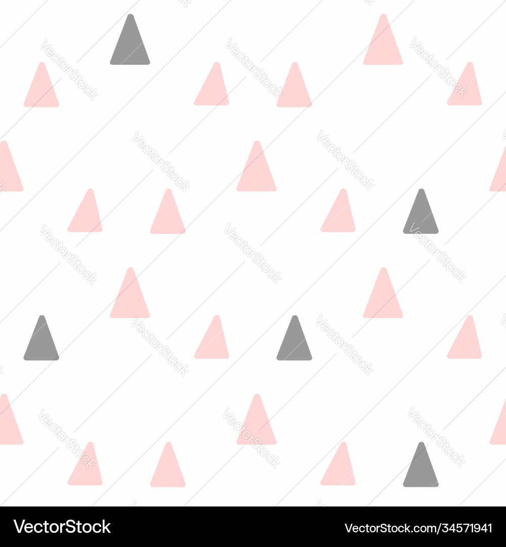 Cute seamless pattern with repeated triangles Cute seamless pattern with repeated triangles Vector Image