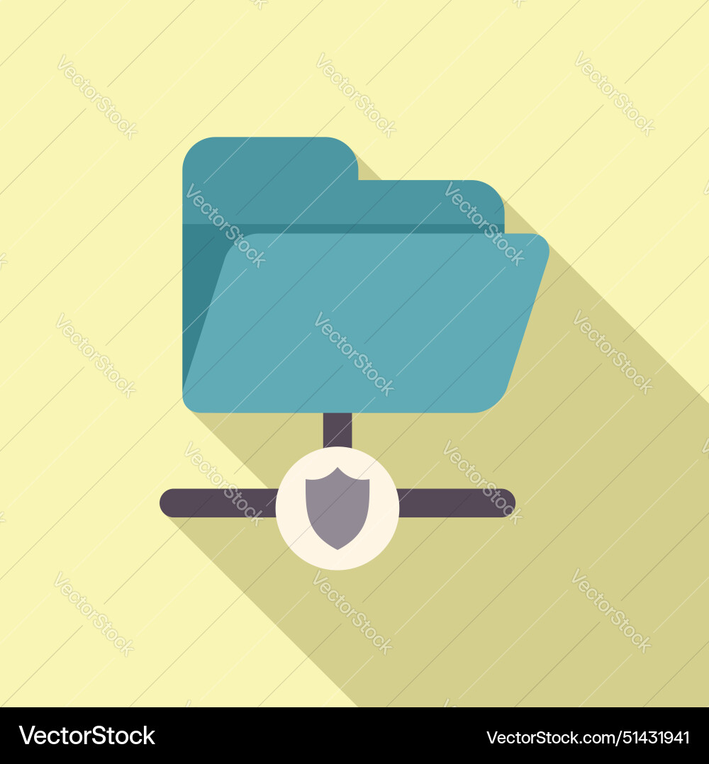 Digital folder with security shield icon Digital folder with security shield icon Vector Image