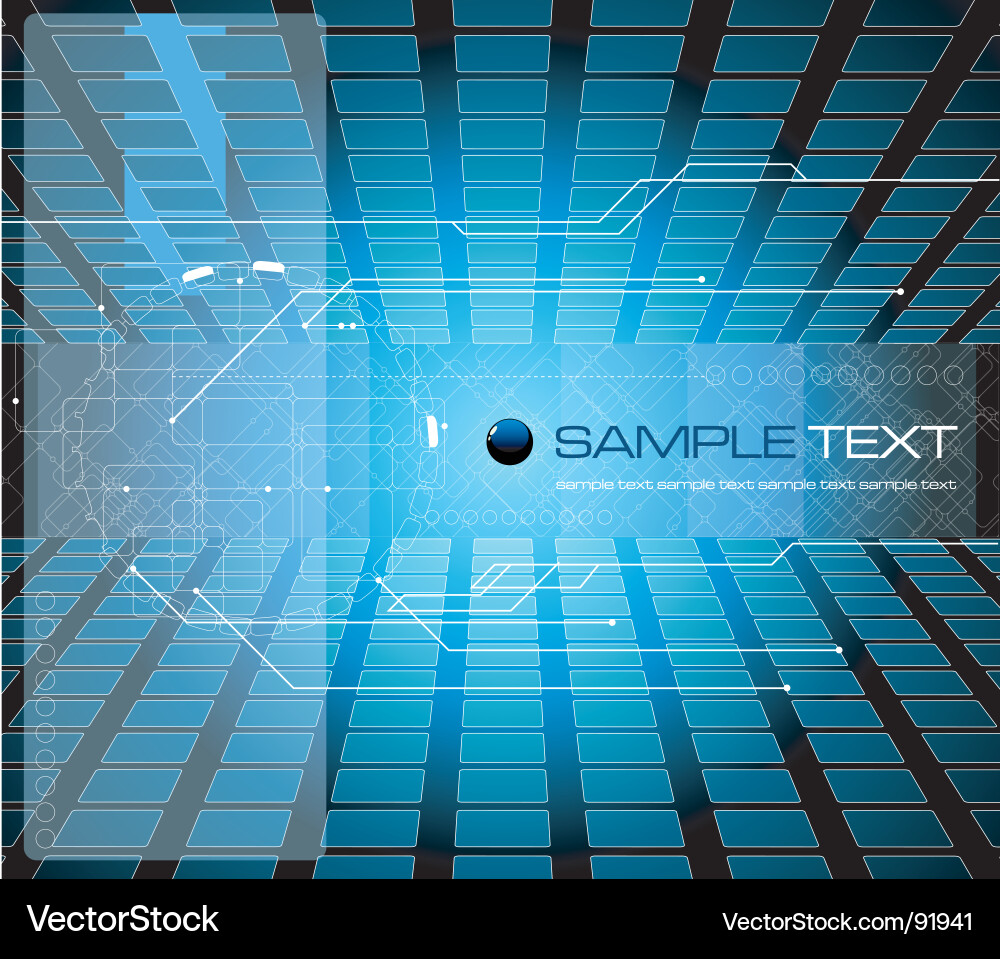 Digital Network Background Vector Image