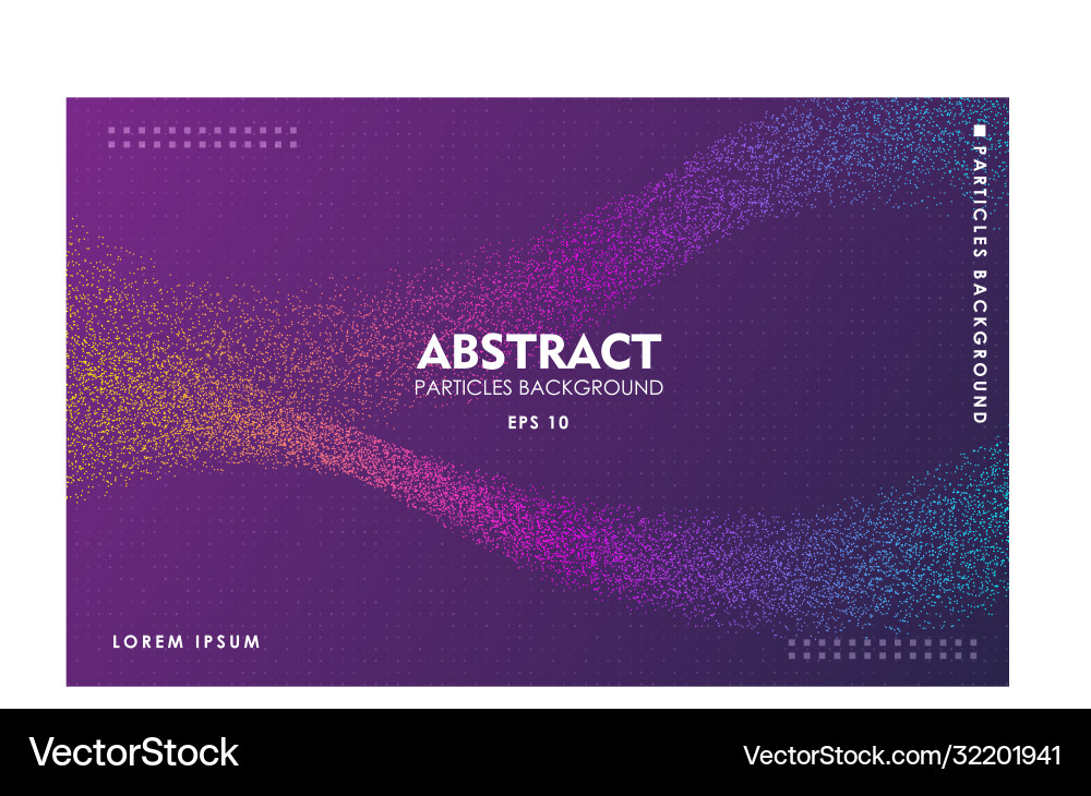 Dynamic abstract color particles background Dynamic abstract color particles background vector image