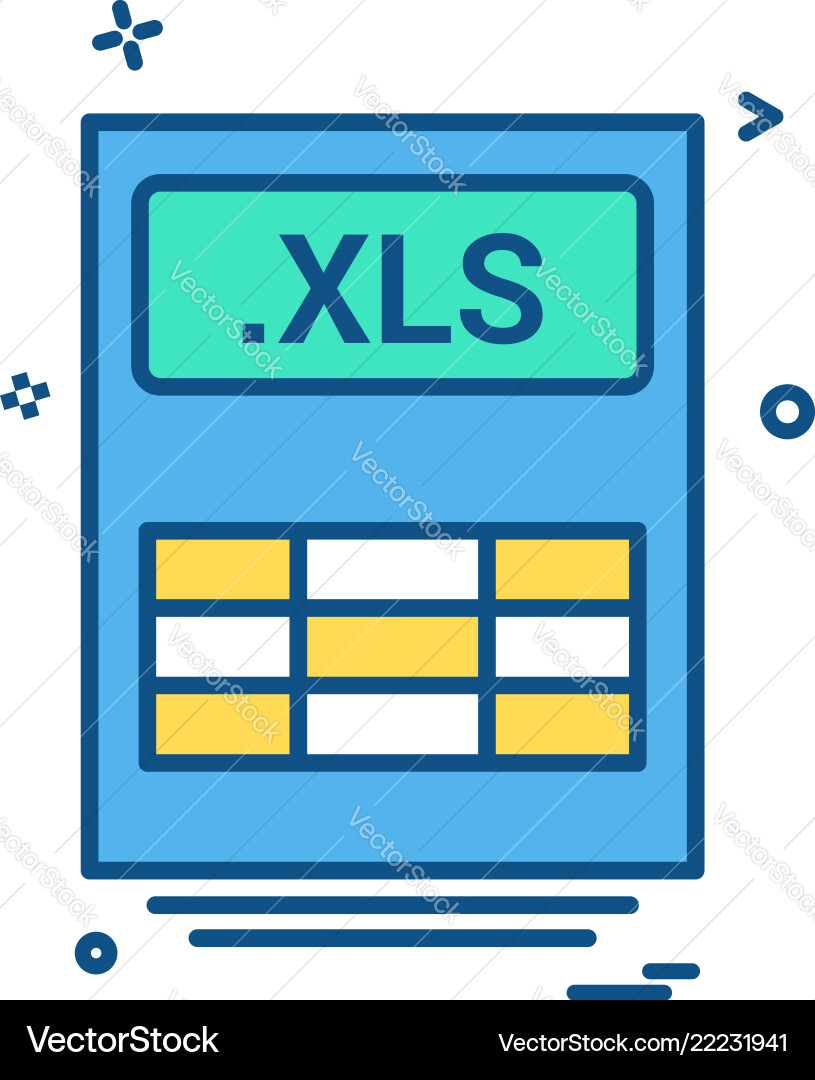 File files xls icon design File files xls icon design vector image
