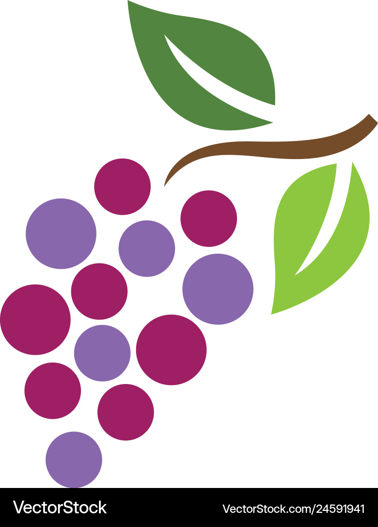 Grape icon Royalty Free Vector Image - VectorStock