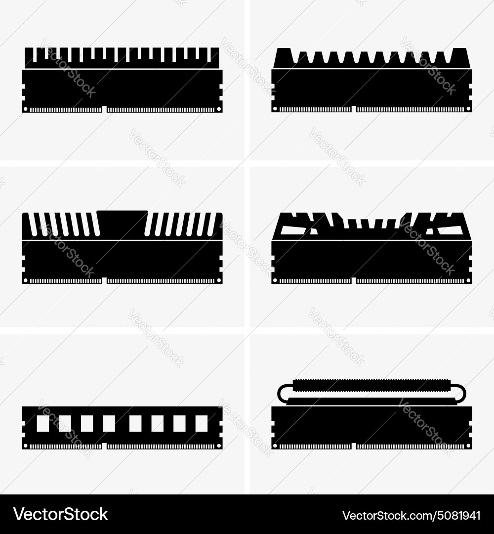 Memory module Vector Image